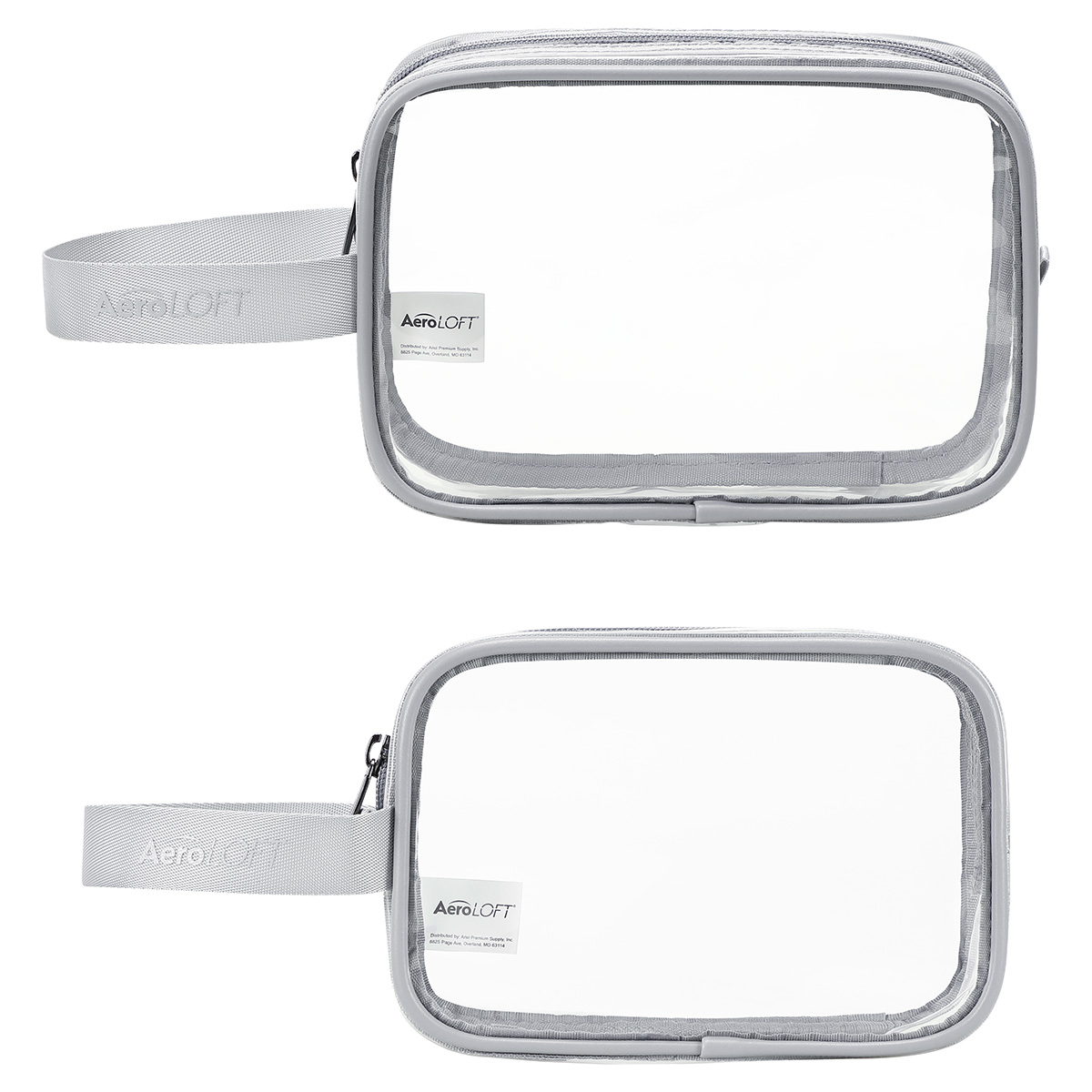 AeroLOFT® Clear View 2 pc Travel Toiletry Bags