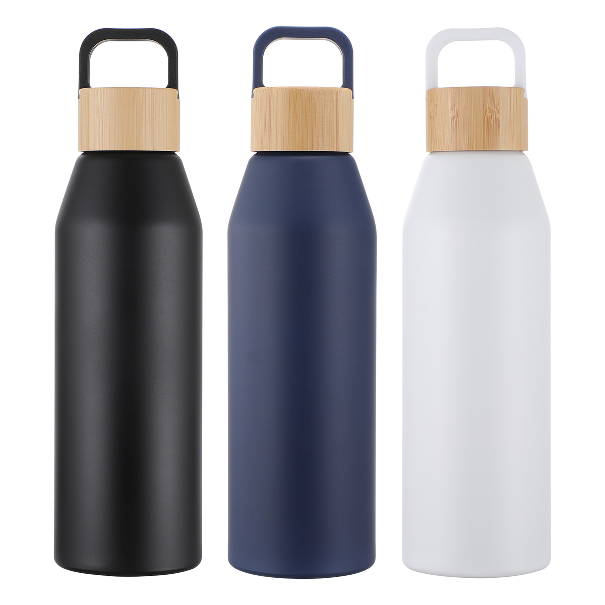 Clive 24 oz Recycled Aluminum Bottle with Bamboo Lid