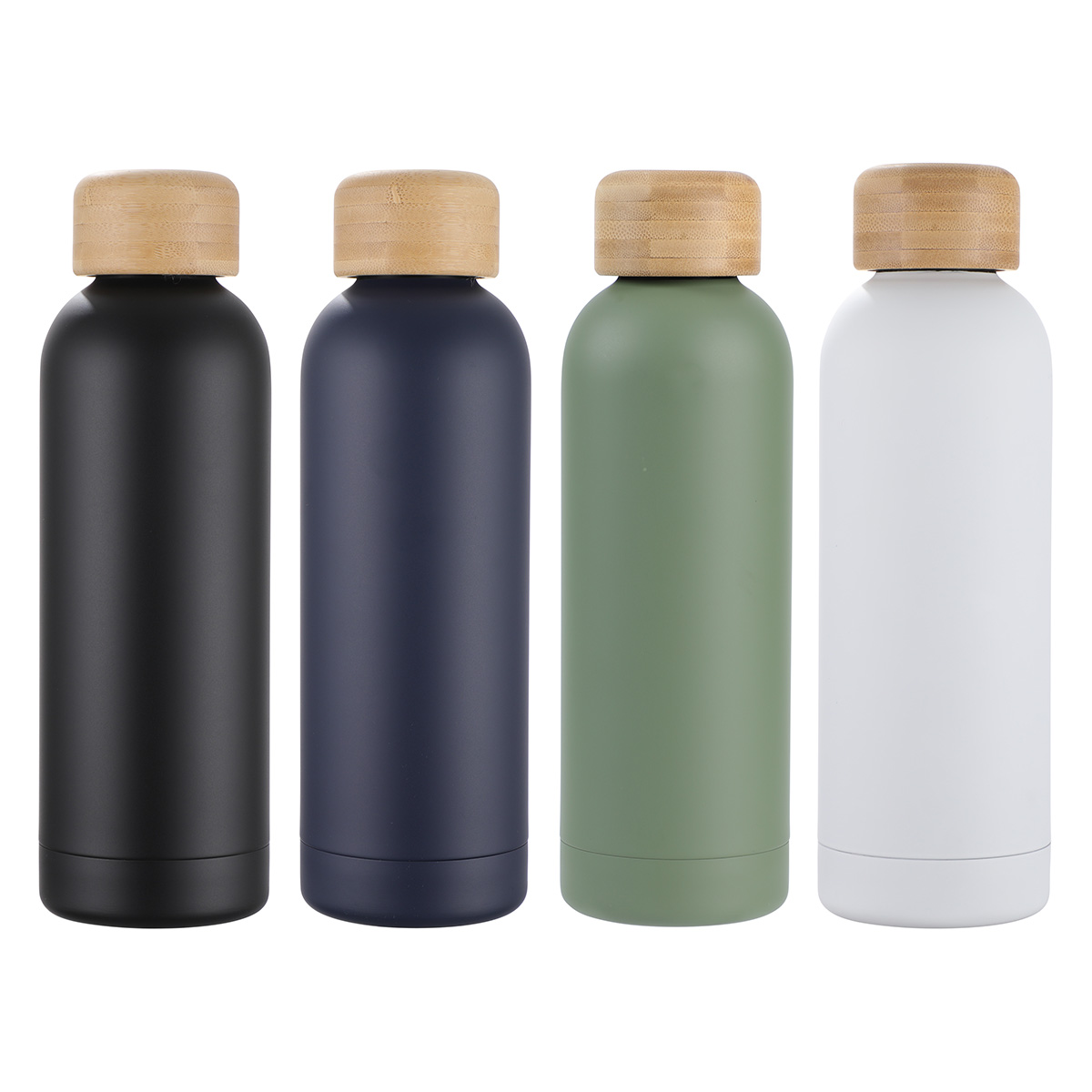 Lexi 17 oz Eco-Friendly Vacuum Stainless Steel Bottle w/ Bamboo Lid