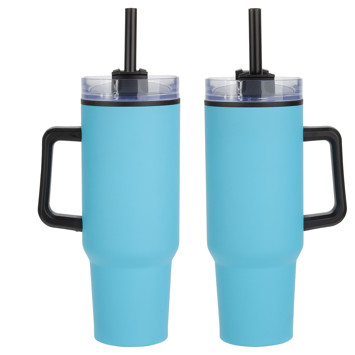 Outpost 40 oz Stainless Steel/Polypropylene Mug — Aqua Blue