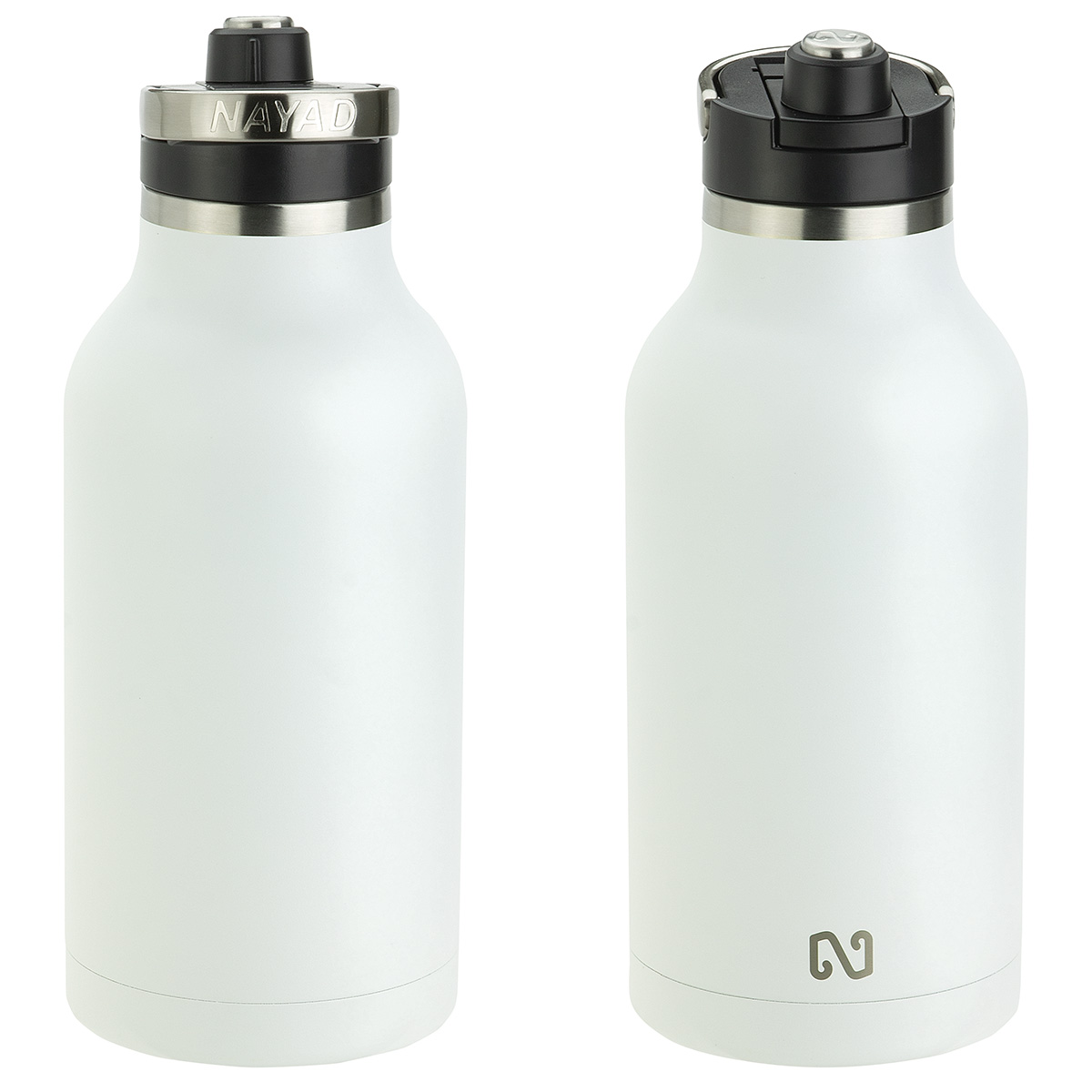 NAYAD® Traveler 64 oz Stainless Double-wall Vacuum Insulated Bottle with Twist-Top Spout