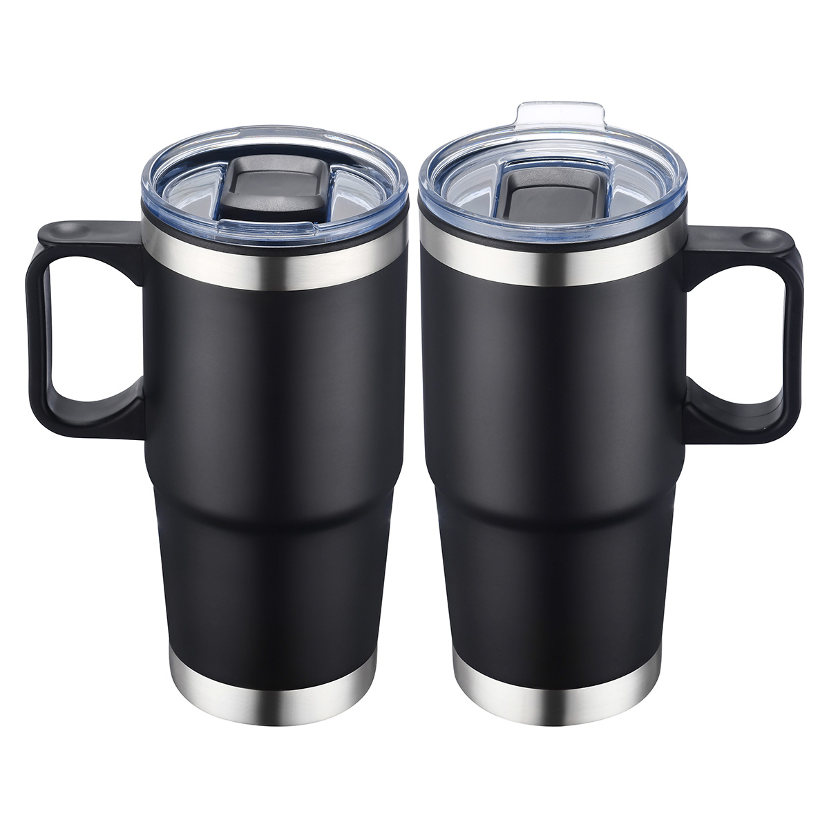 San Siro 24 oz Double-wall Travel Mug — Black