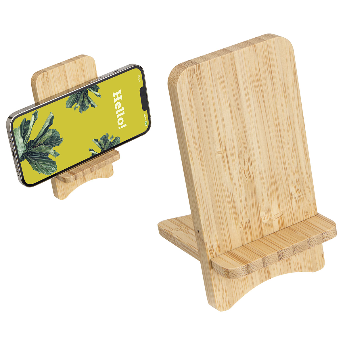 Bamboo Wireless Charger Portable Phone Stand