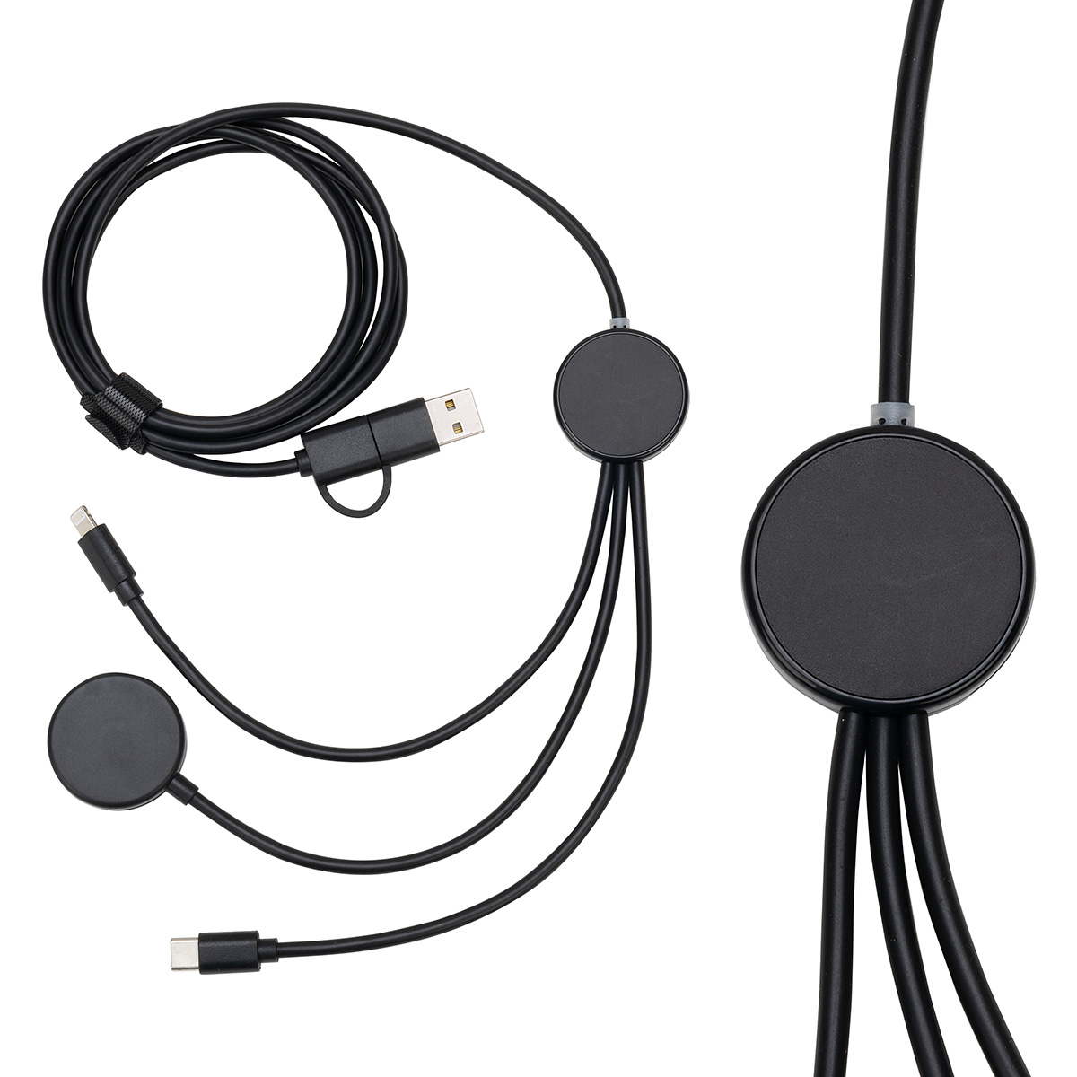 Infinity 5-in-1 59" Charging Cable with Watch Charger & Light-Up Logo