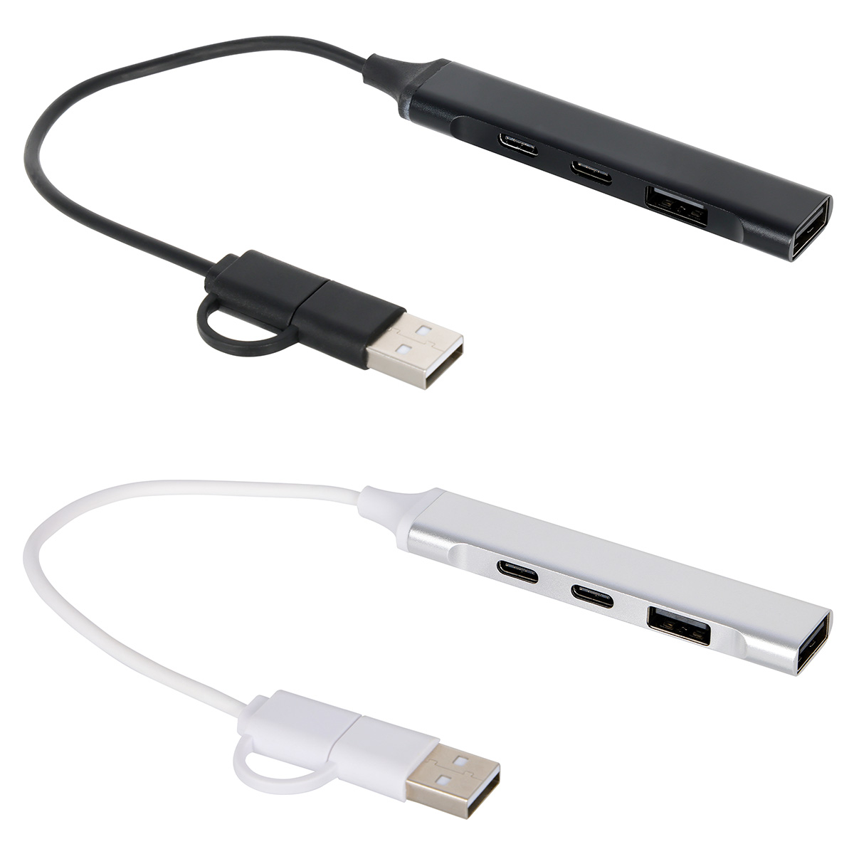 Sprint Recycled Aluminum 4-Port USB-A and USB-C Hub