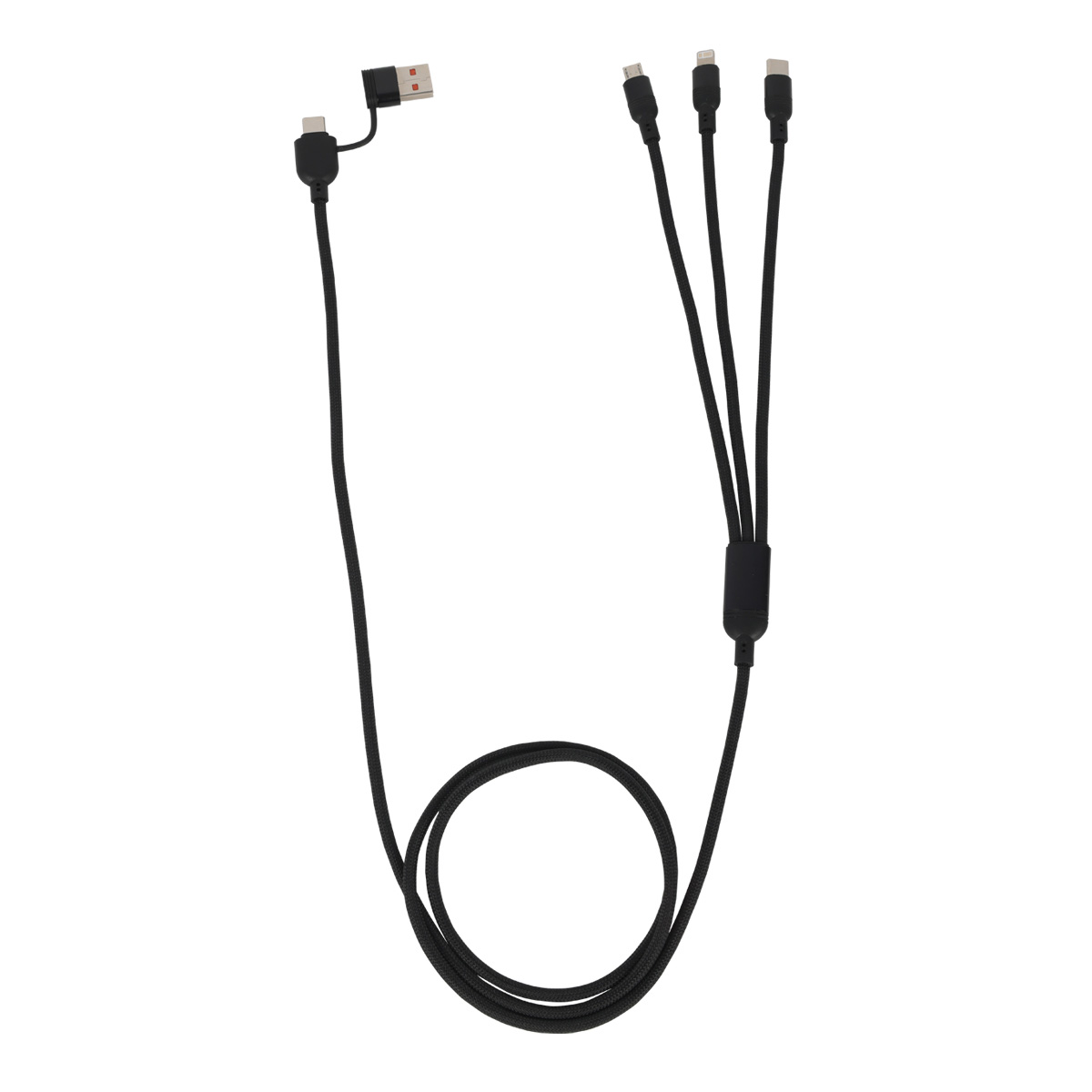 Velocity 4-in-1 60W PD 47" Charging Cable — Black