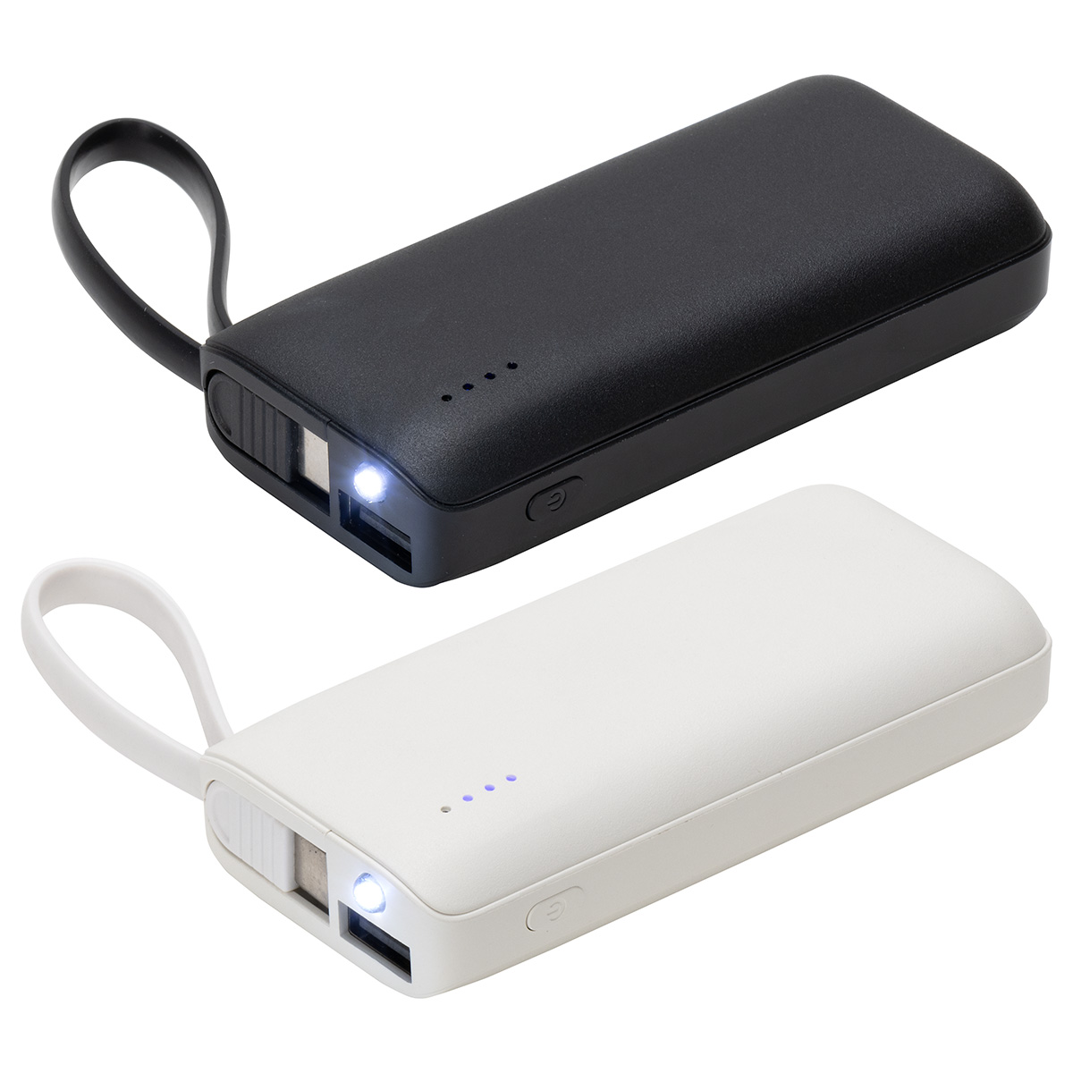 Chancellor 5000mAh Power Bank with USB-C Built-in Cable