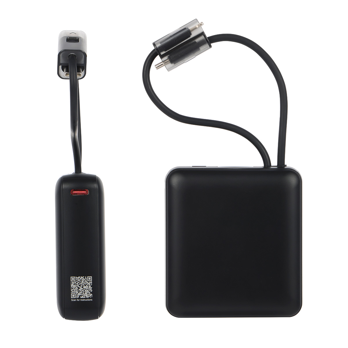 Vanguard 10000mAh 20W PD Power Bank with Charging Cable Lanyard — Black