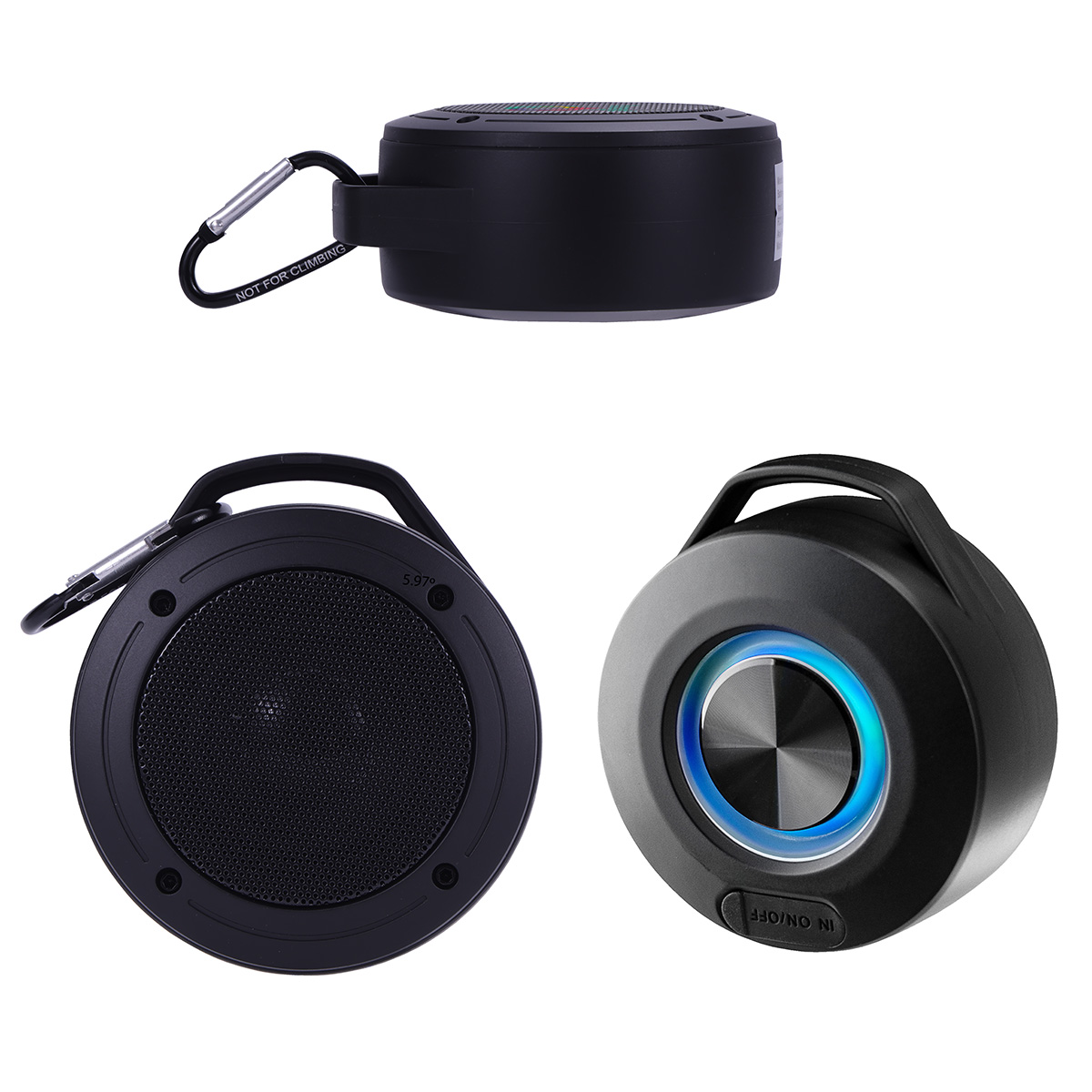 Lyric IPX5 Waterproof Wireless Speaker with Carabiner