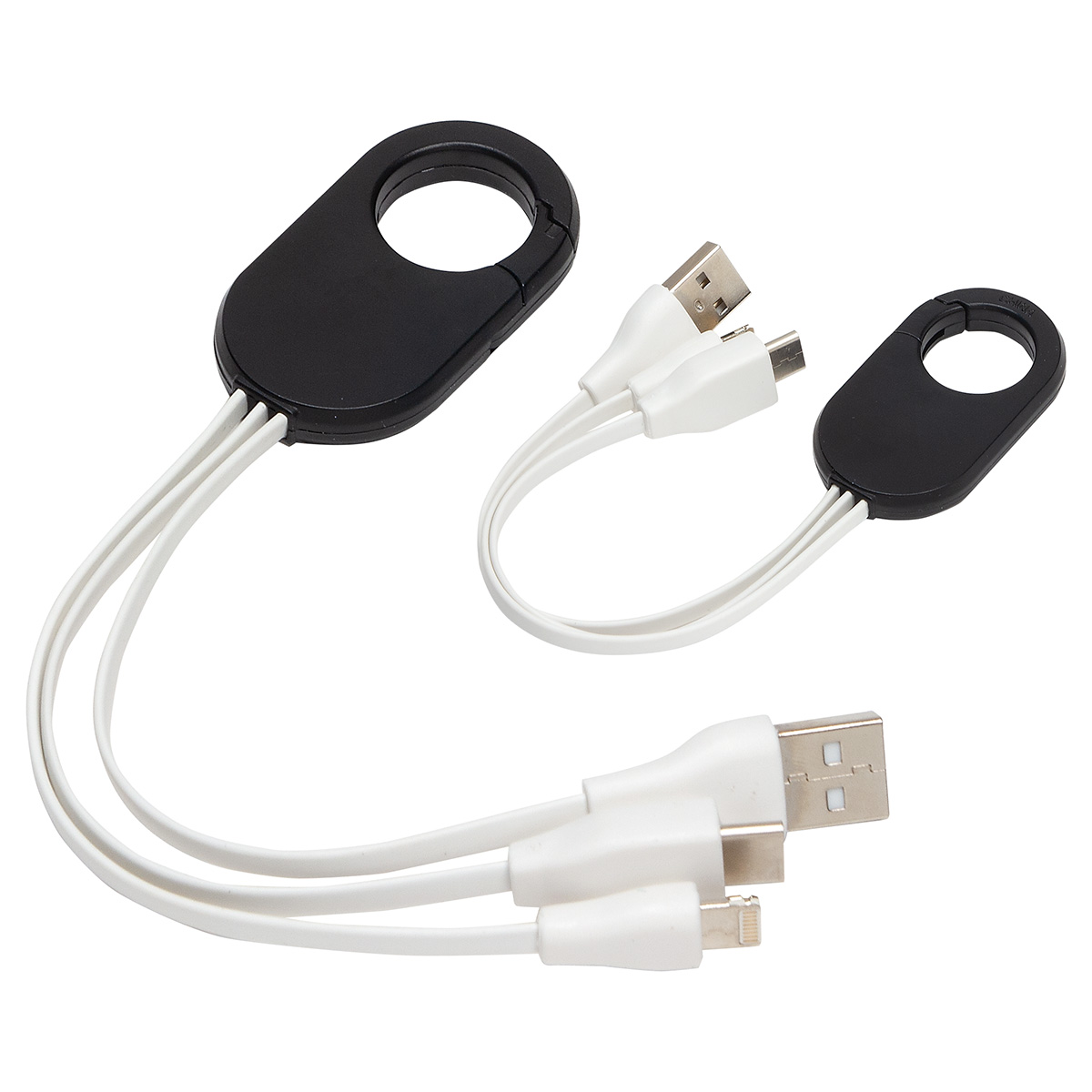 Triad 3-in-1 Charging Cable with Carabiner Clip