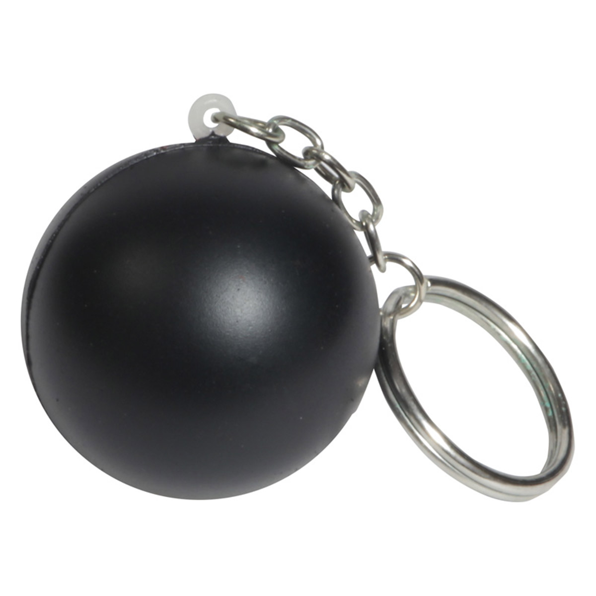 Stress Ball Key Chain — Black
