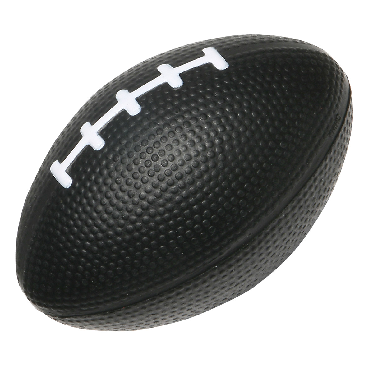 Small Football Stress Reliever — Black