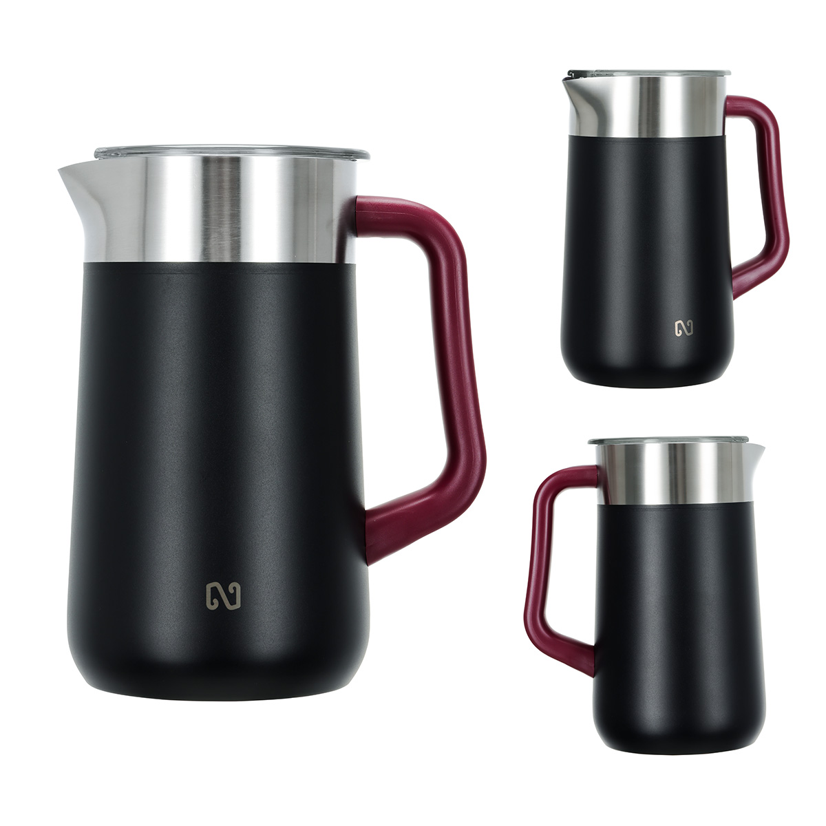 NAYAD® Windsor 64 oz Vacuum Insulated Stainless Steel Pitcher — Black