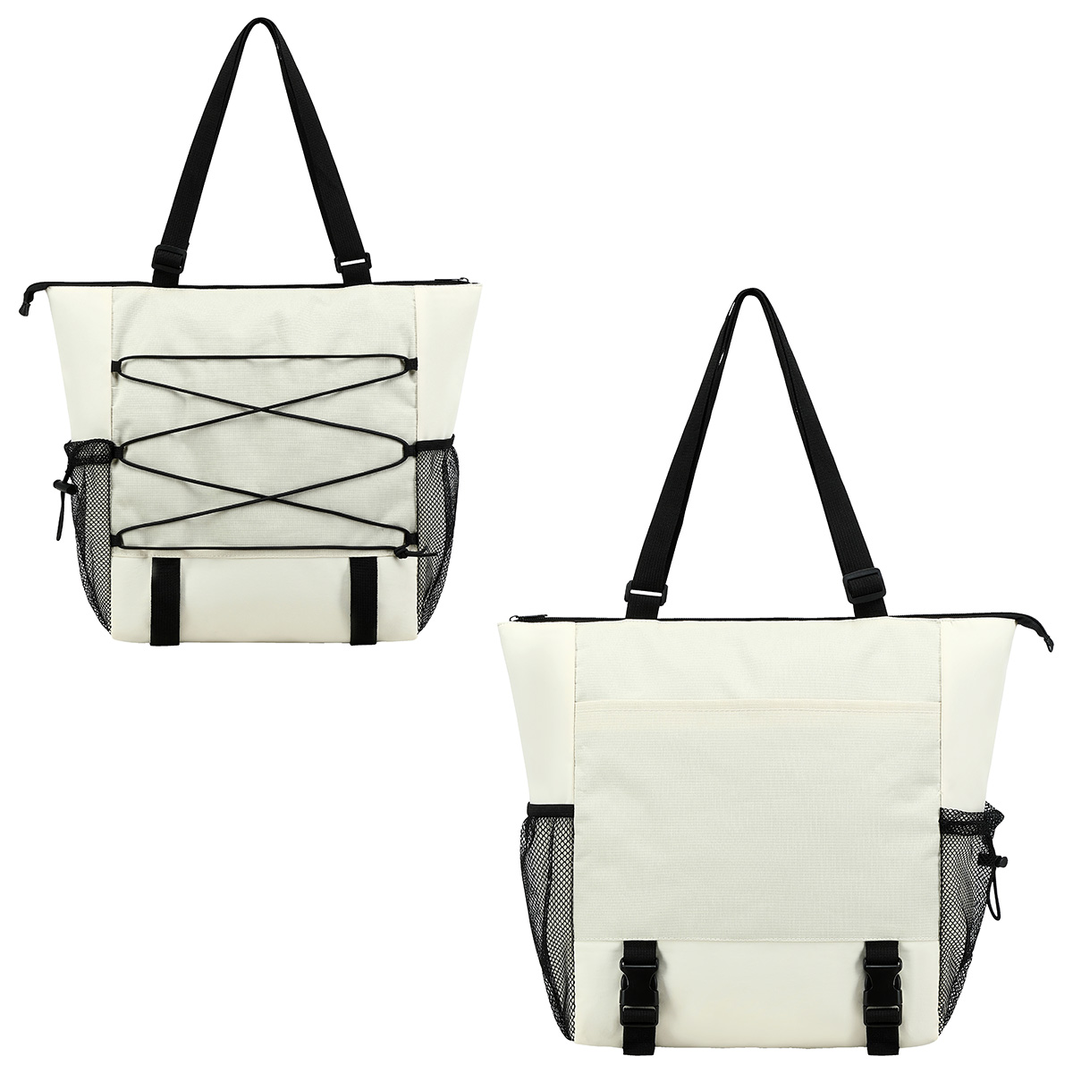 Halsted 600D Ripstop and Washed Nylon Zippered Tote Bag