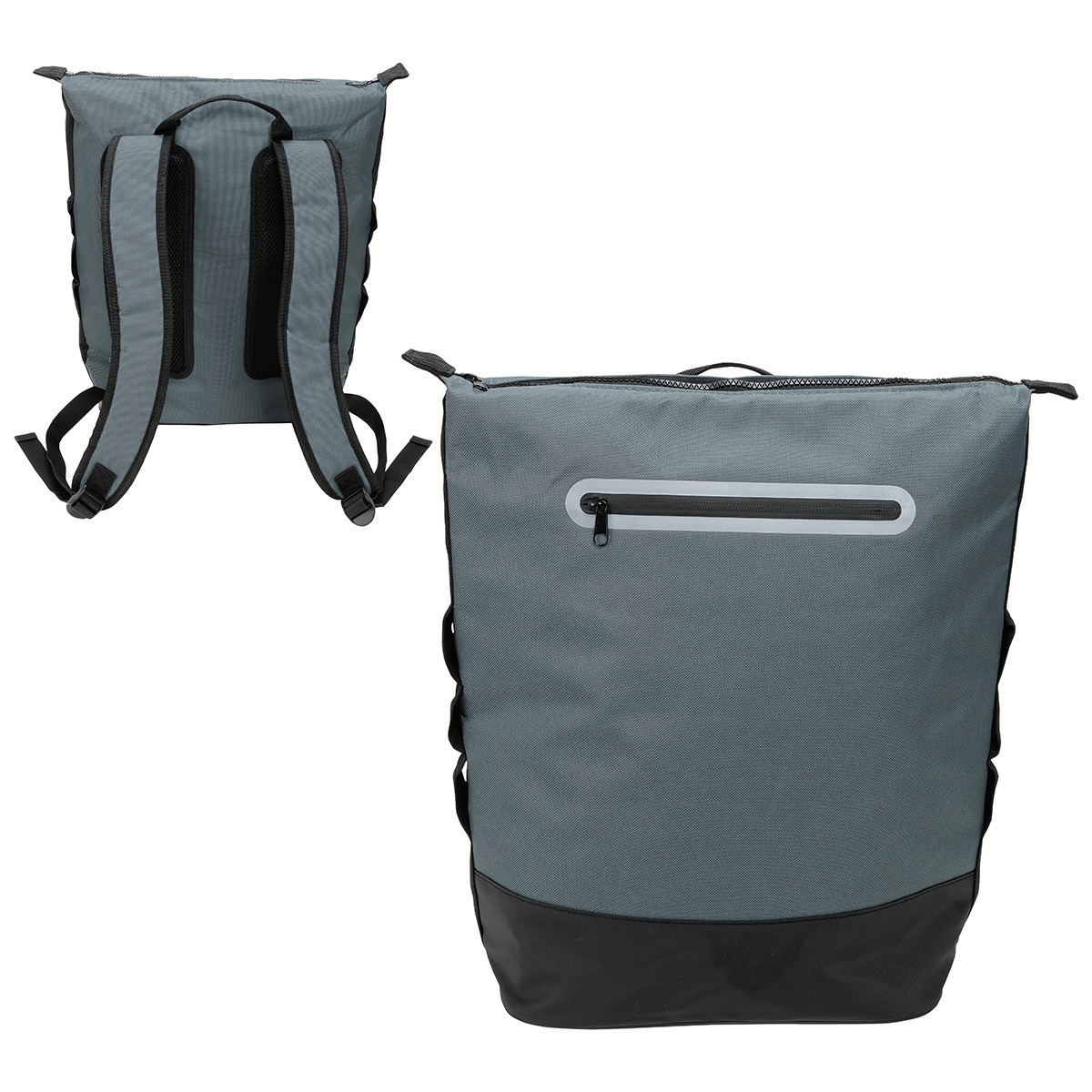 Pathfinder Polycanvas Insulated Cooler Backpack — Gray/Black