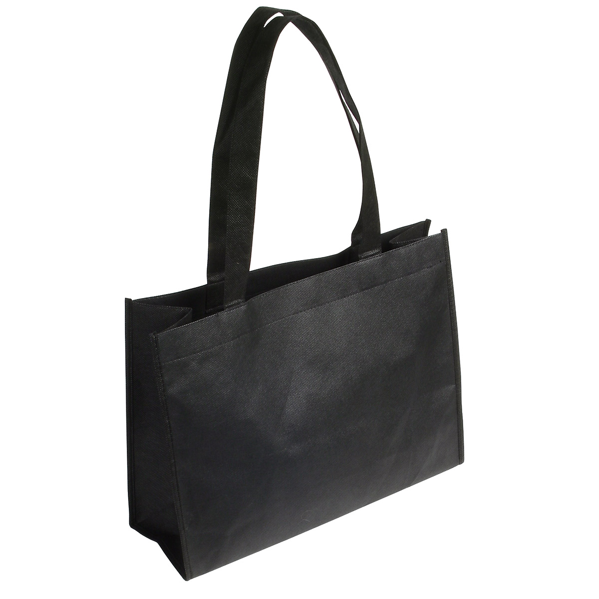 Tropic Breeze Non-Woven Tote — Black