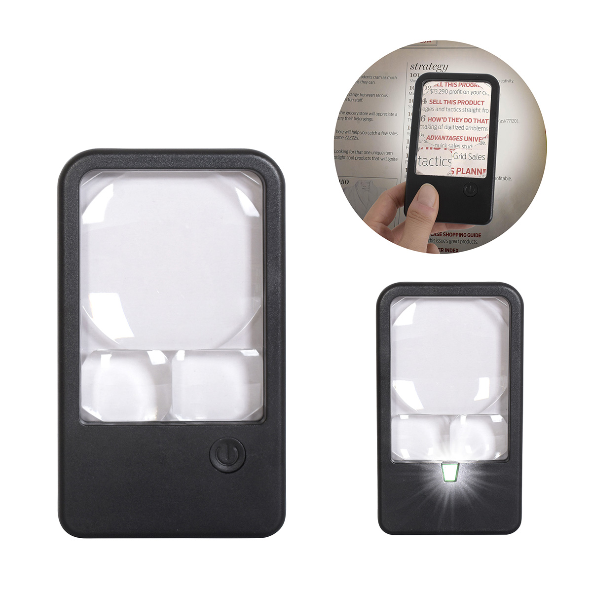 Best Buddy Tools ® Rechargeable LED Pocket Magnifier