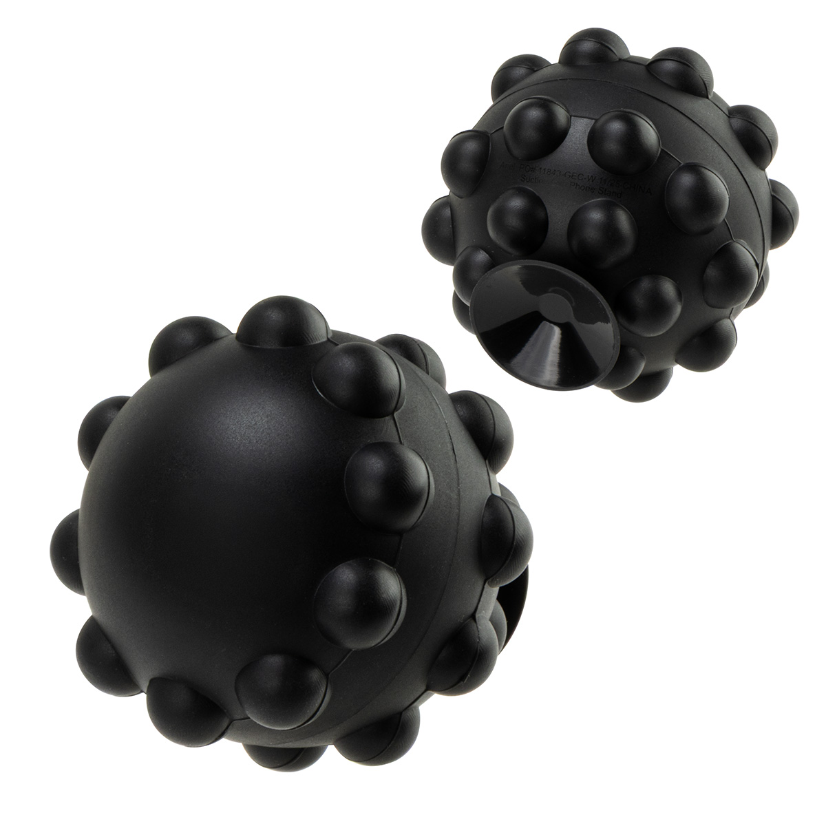 Push Pop Ball Suction Cup Phone Stand — Black