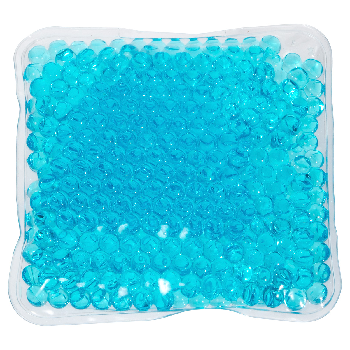 Full-Color Square Aqua Pearls™ Hot/Cold Pack — Aqua