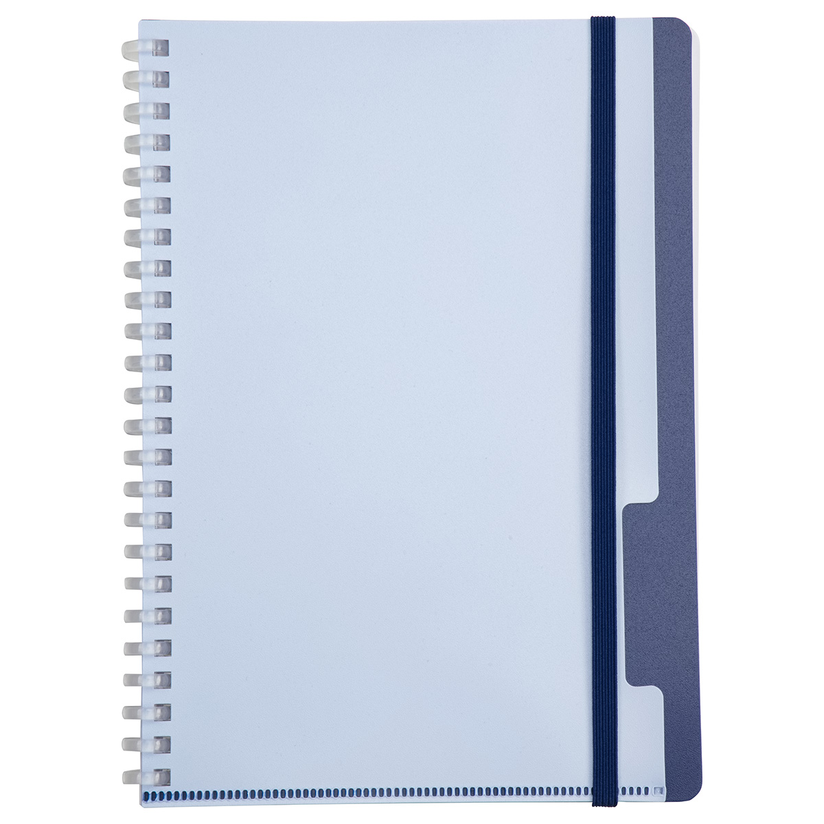 Arcadia Soft Spiral Notebook with Front Pocket — Blue