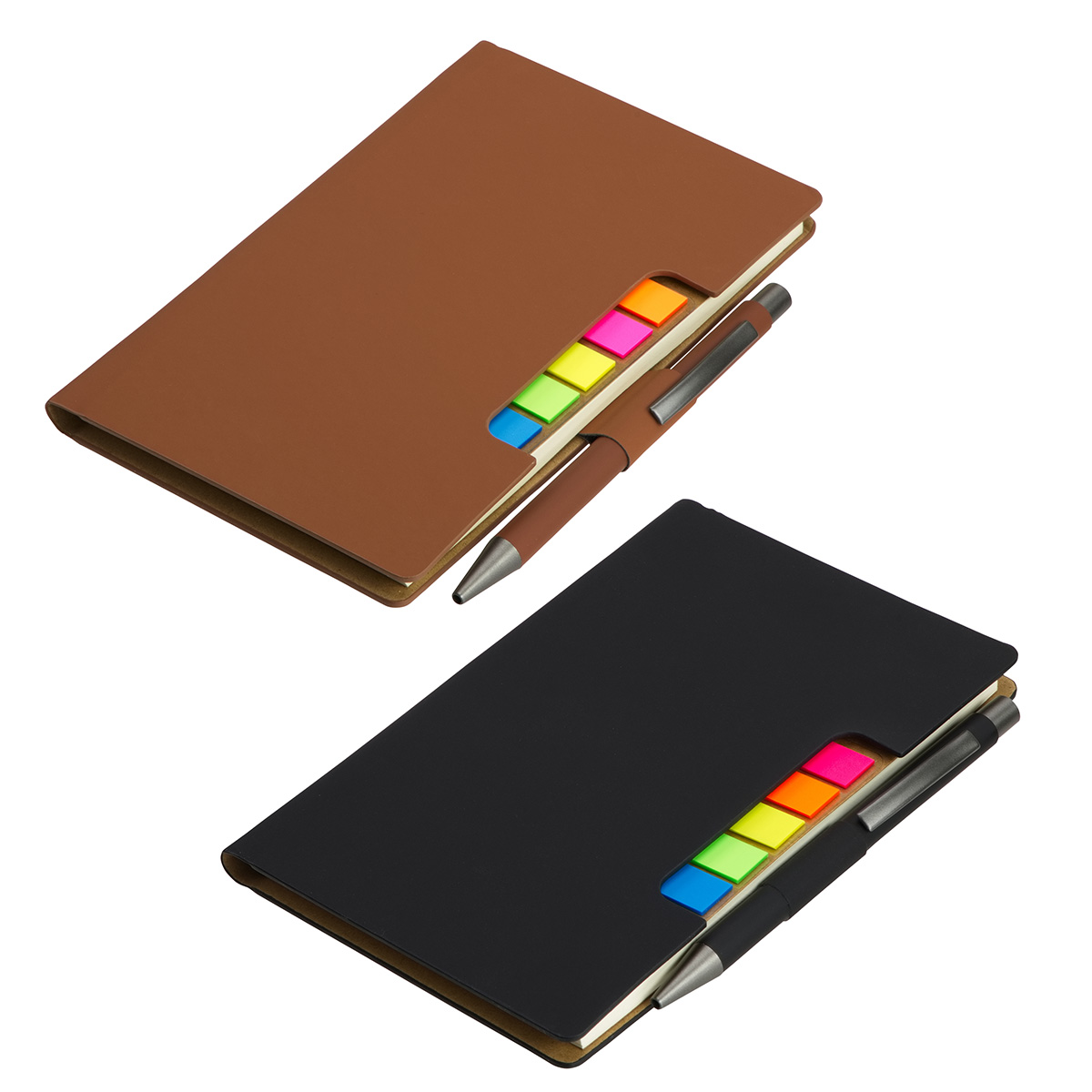 Alliance Hardcover Journal With Sticky Flags & Pen