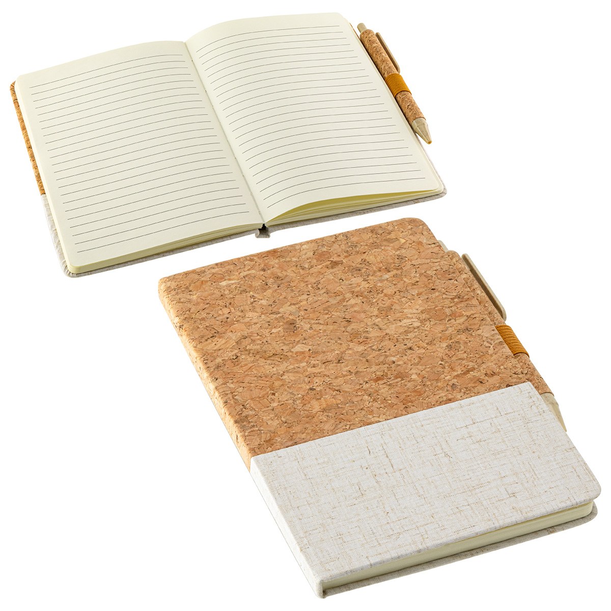 Cork & Linen Journal with Eco Pen