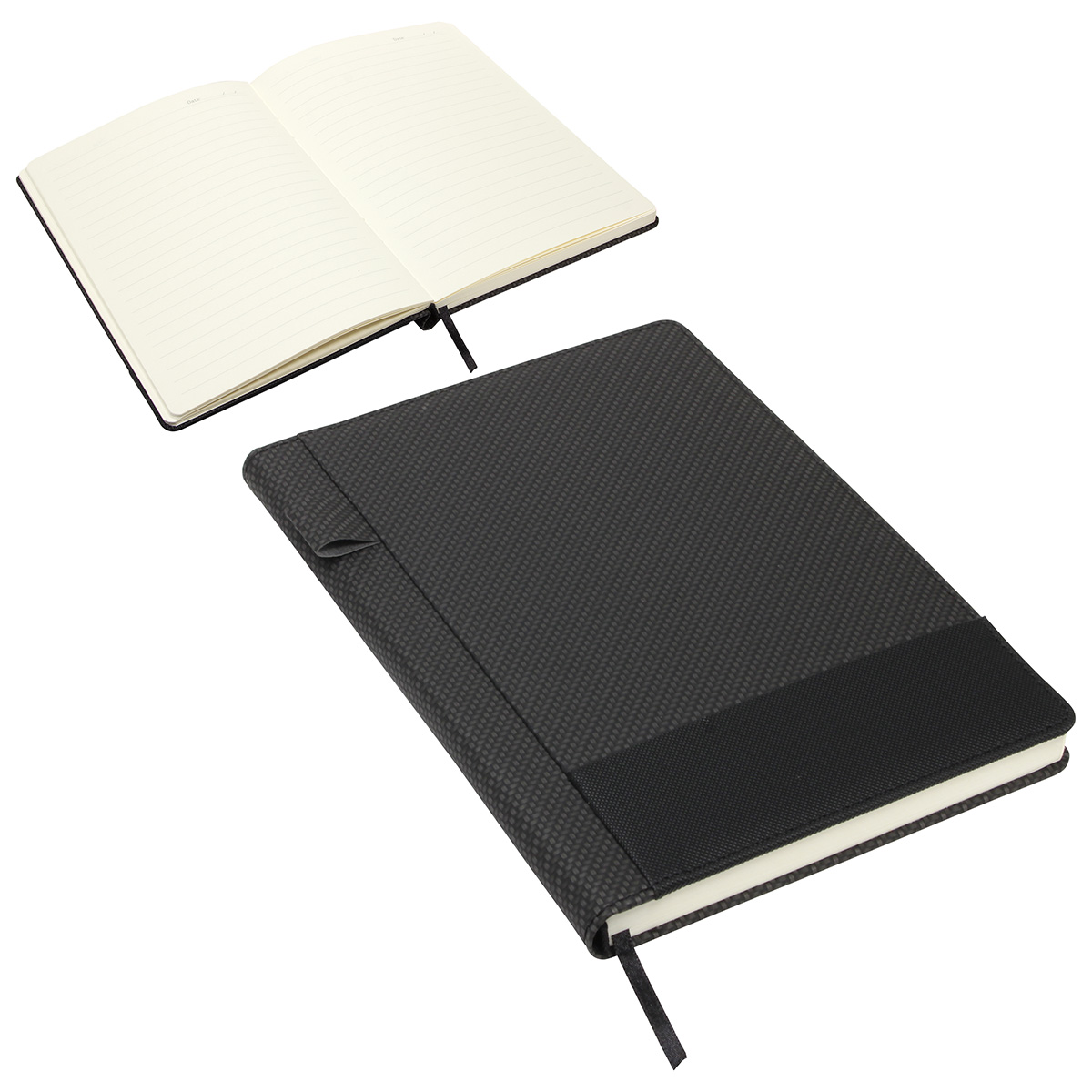 Symposium Textured Journal — Black