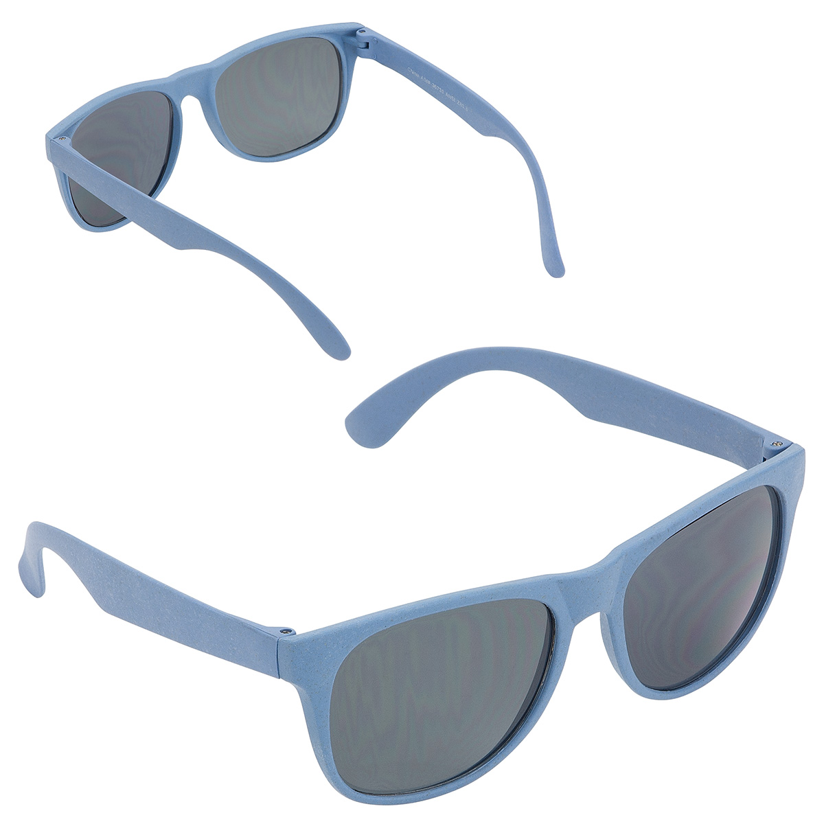 Doral Wheat Straw Sunglasses — Cerulan Blue