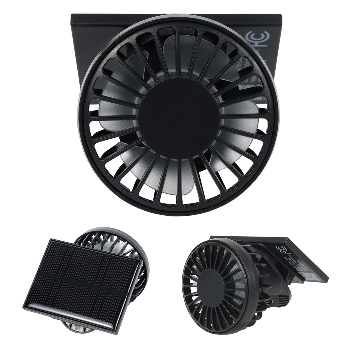 Cool Aid Solar-Powered Portable Fan With Clip