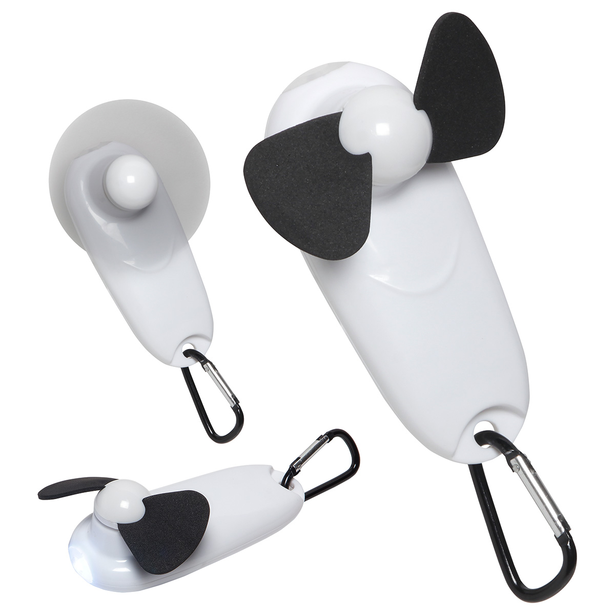 Handy Breeze Portable Fan & Light — Black