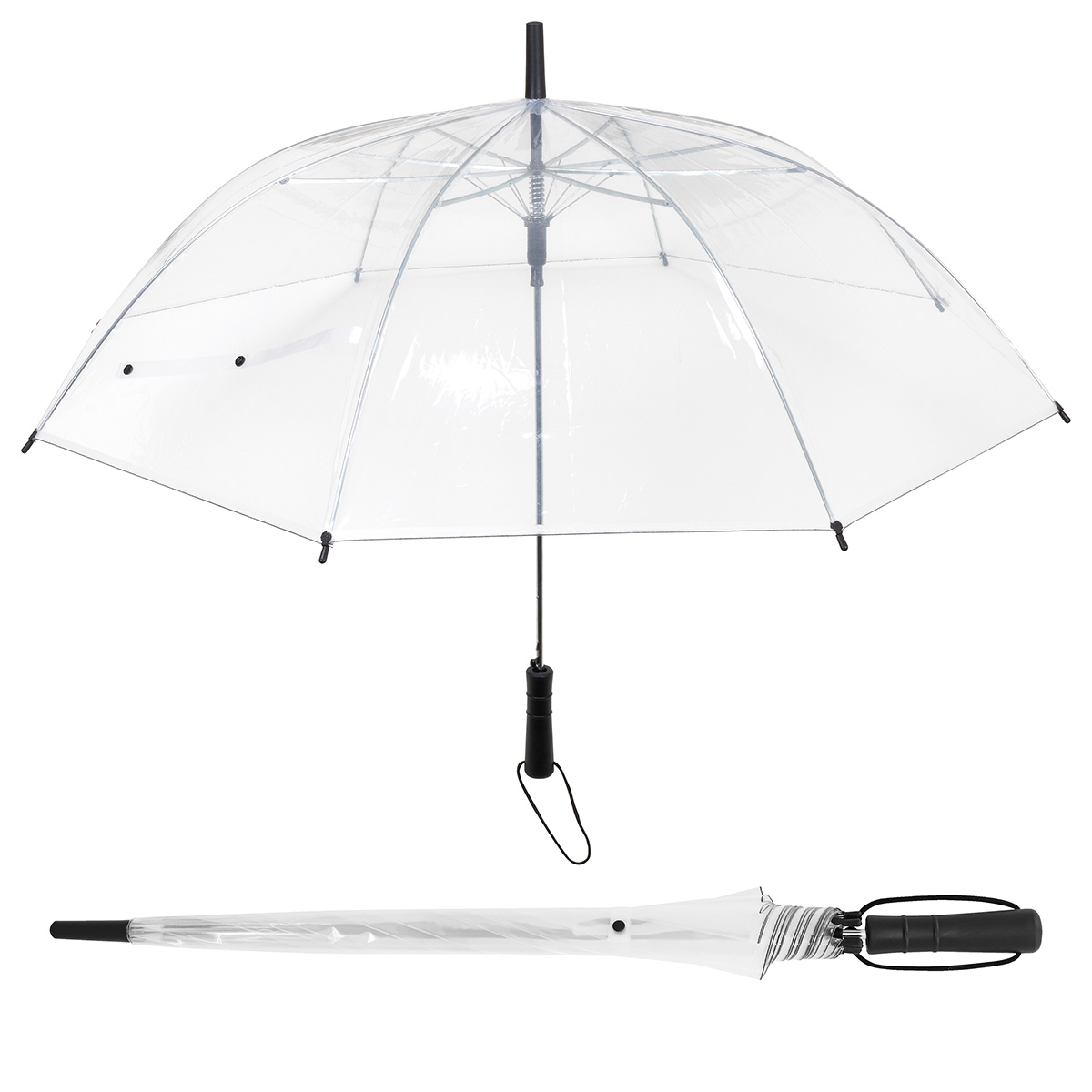 Panorama 46" Arc Auto-Open Clear Umbrella