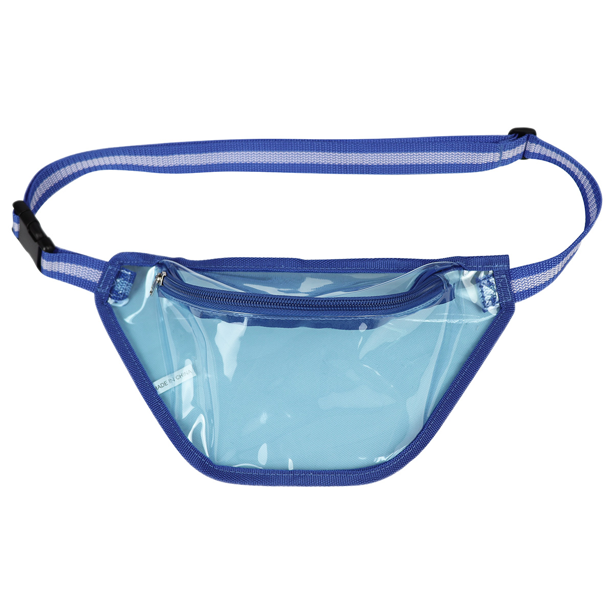Diamond Clear TPU Belt Bag — Blue