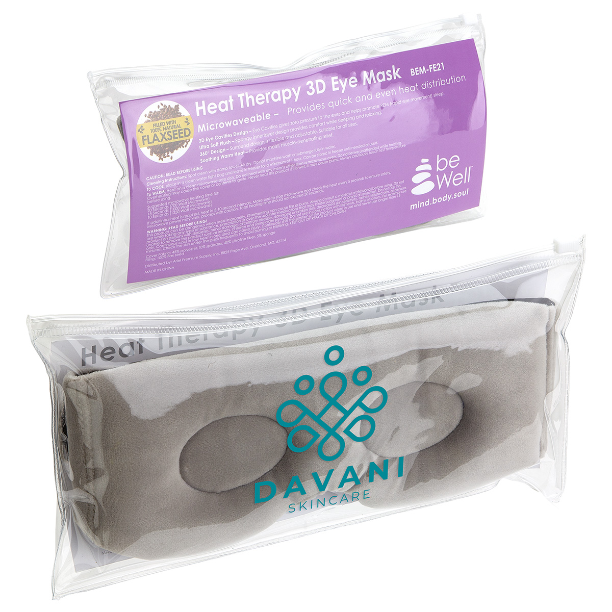 BeWell™ Flaxseed Heat Therapy 3D Eye Mask 20