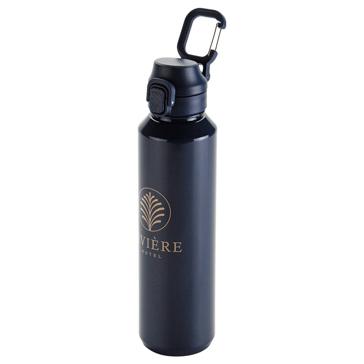 Switchback 27 oz RPET Bottle with Snap-Top Lid & Carabiner 37