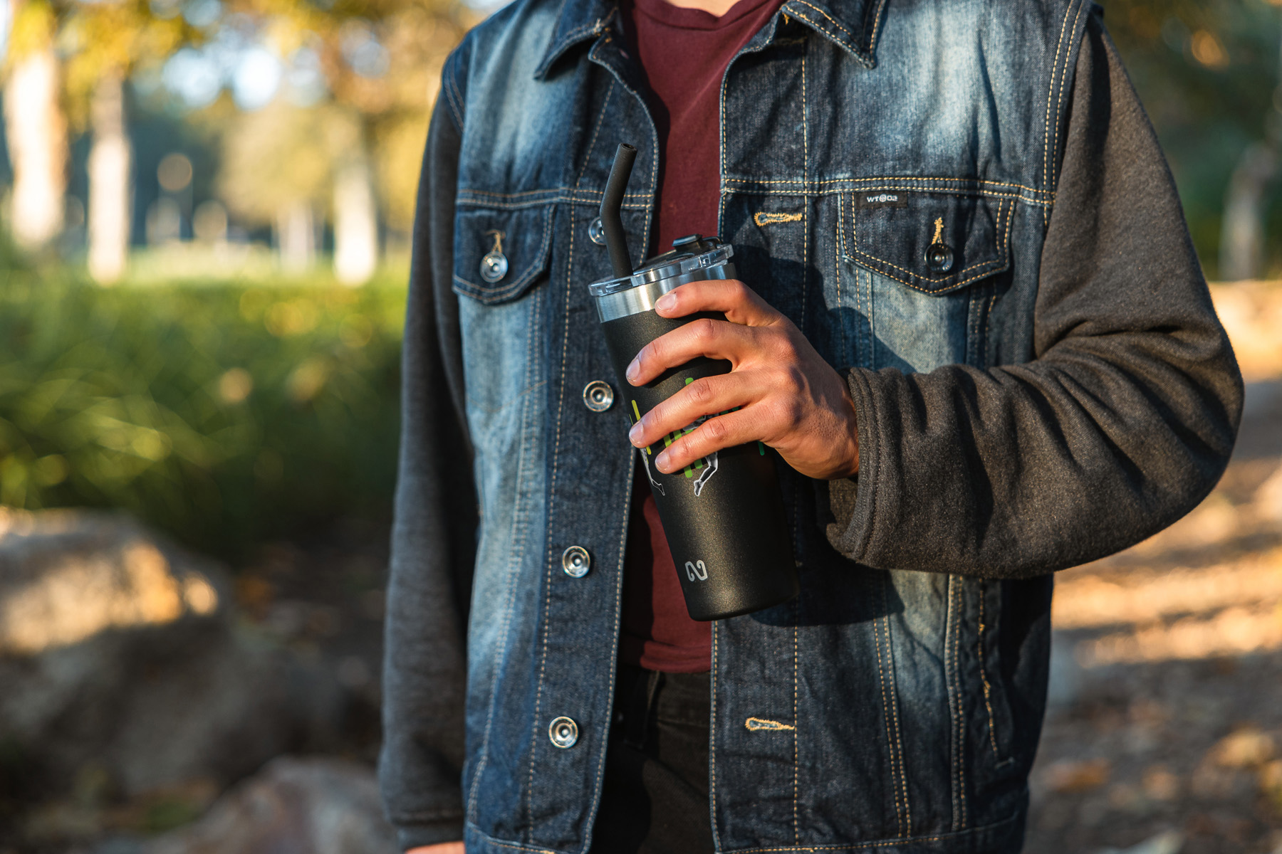 NAYAD® Trouper 22 oz Stainless Double-wall Vacuum Insulated Tumbler with Straw 99