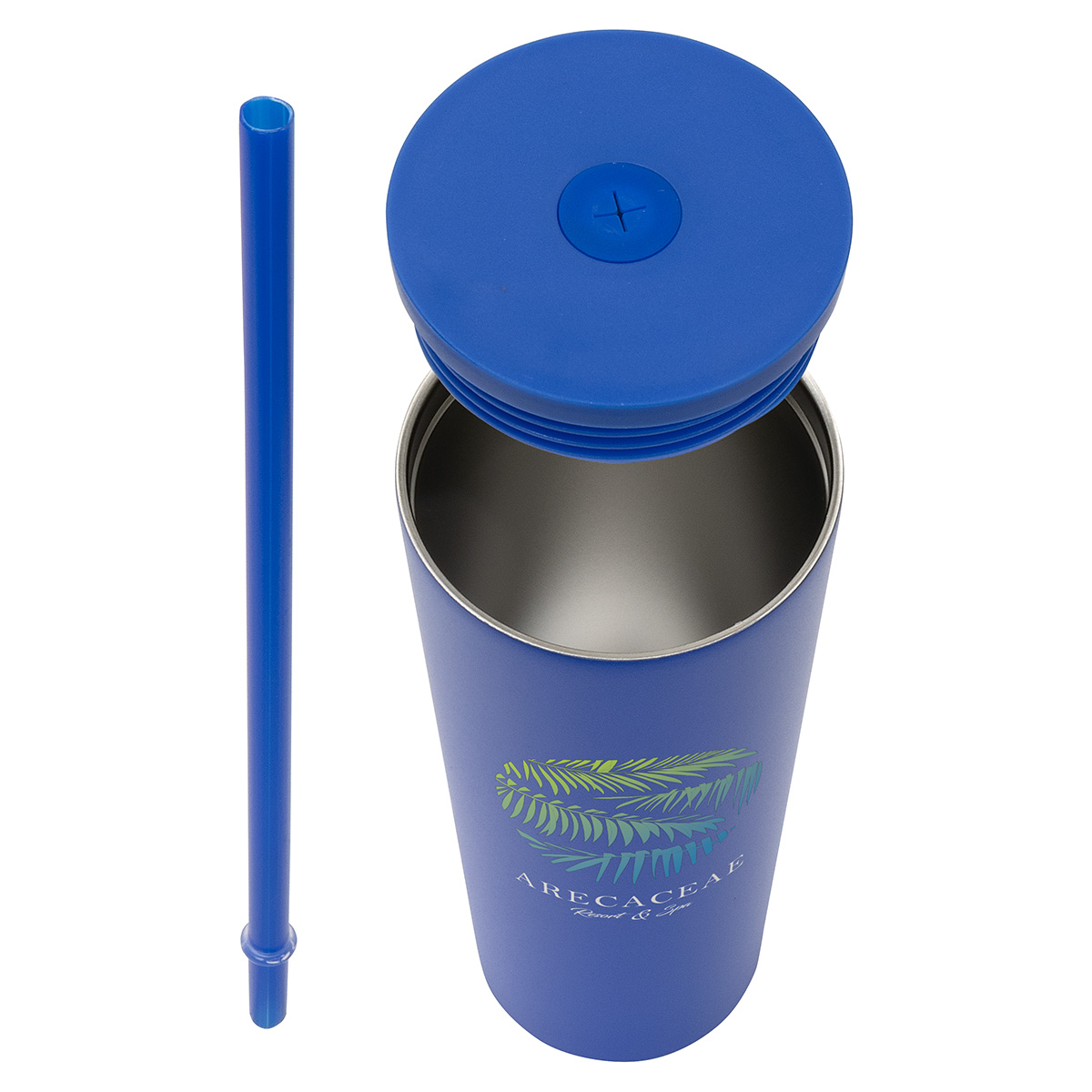 Bradford 24 oz Vacuum Insulated Stainless Steel Tumbler with Straw 95