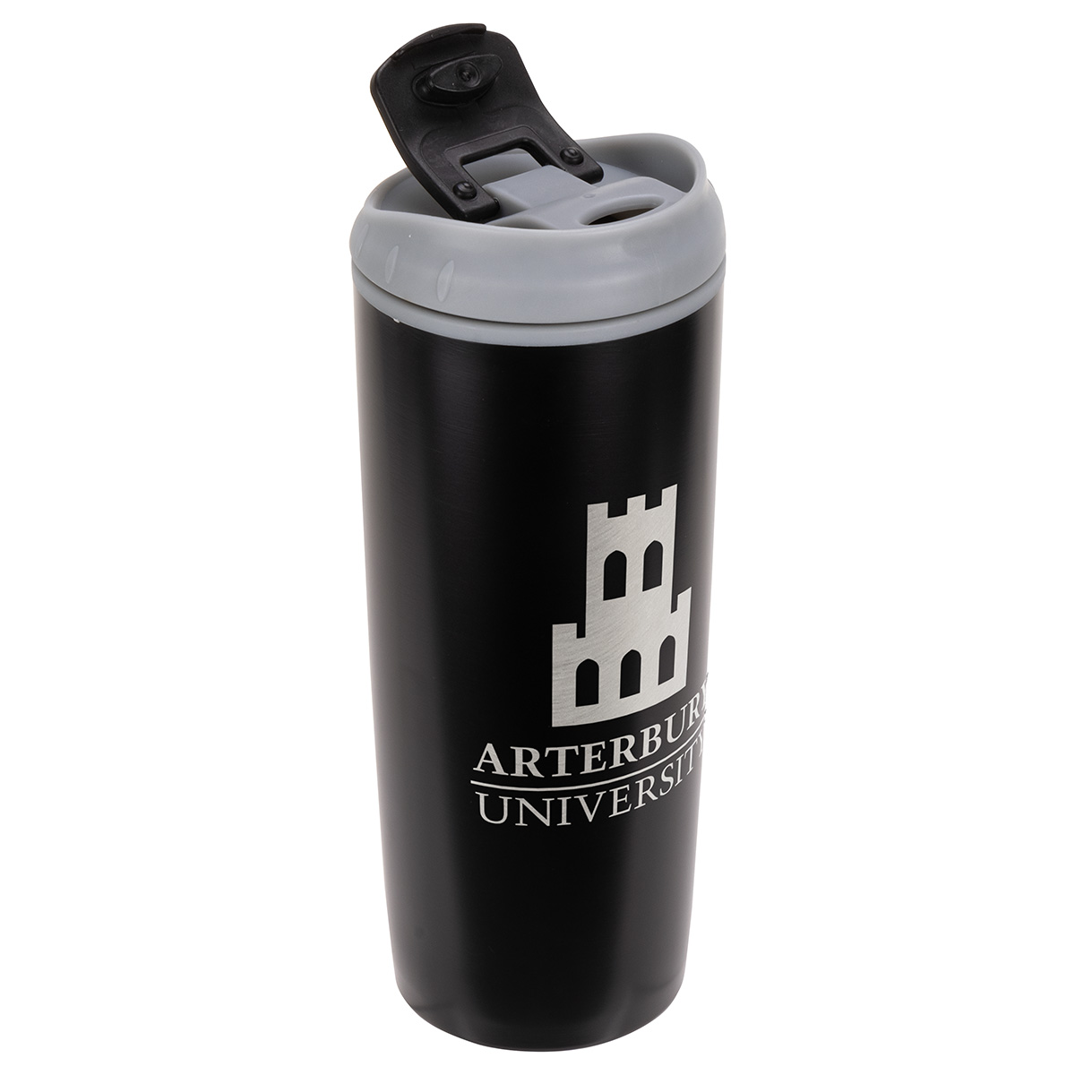 Olympia 17 oz Stainless Steel/Polypropylene Tumbler with Flip Top Lid 57