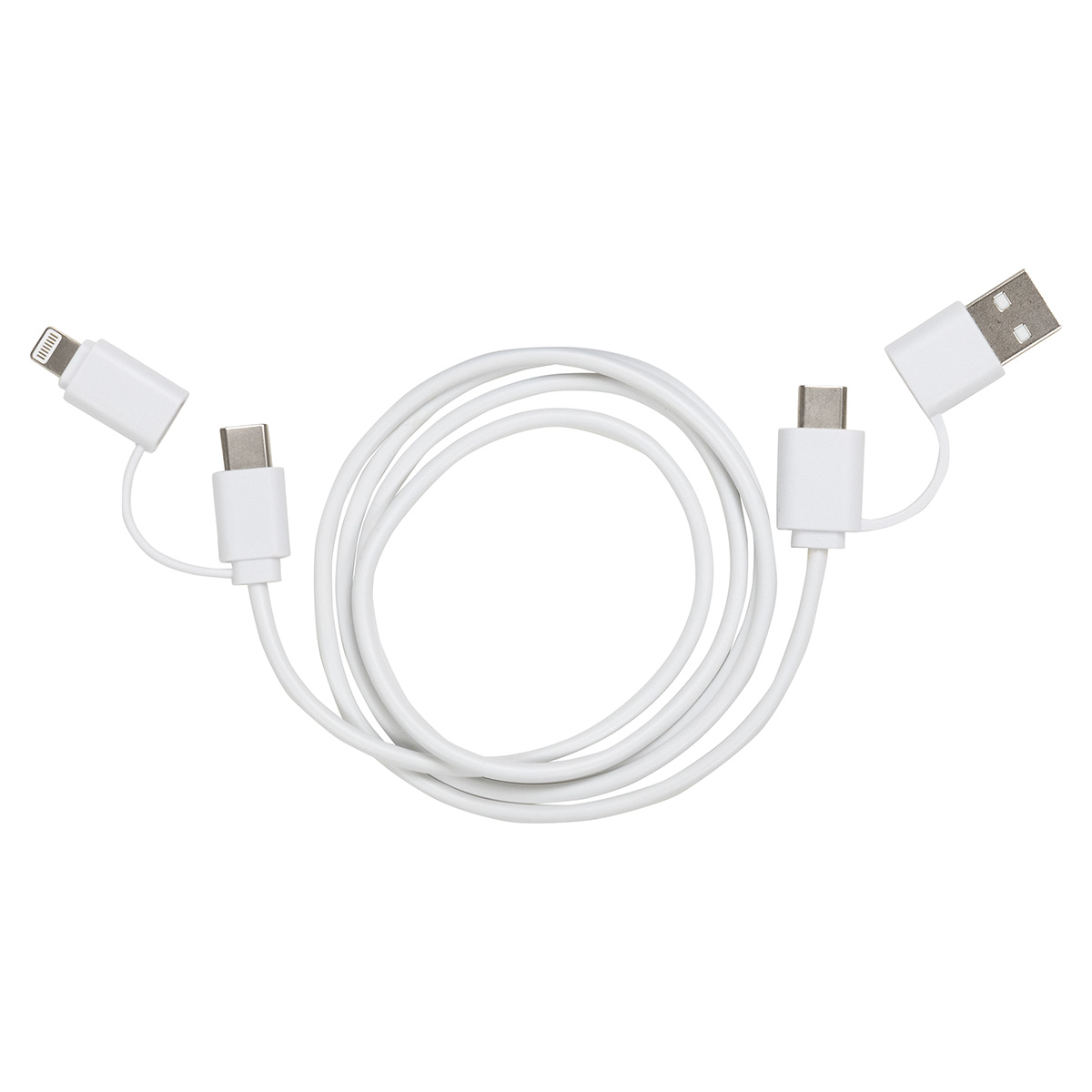 Stow 'N Go 4-in-1 60W PD 39" Data & Fast Charging Cable with Silicone Pouch 32