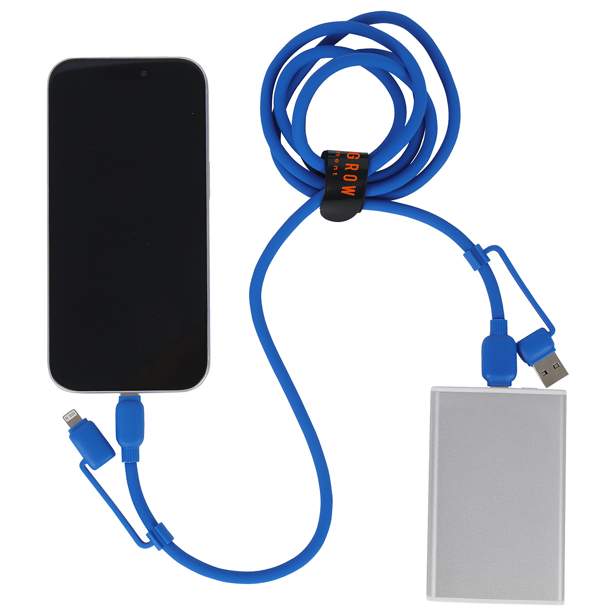 Torque Flex 4-in-1 60W PD 59" Silicone Charging Cable 16