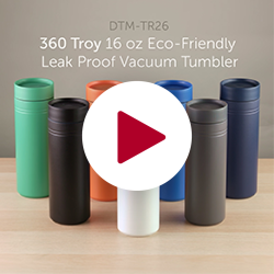 360 Troy 16 oz Eco-Friendly Leak-Proof Vacuum Tumbler