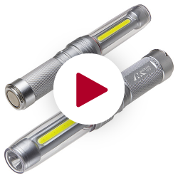 Baton COB + LED Flashlight with Magnetic Base - Features